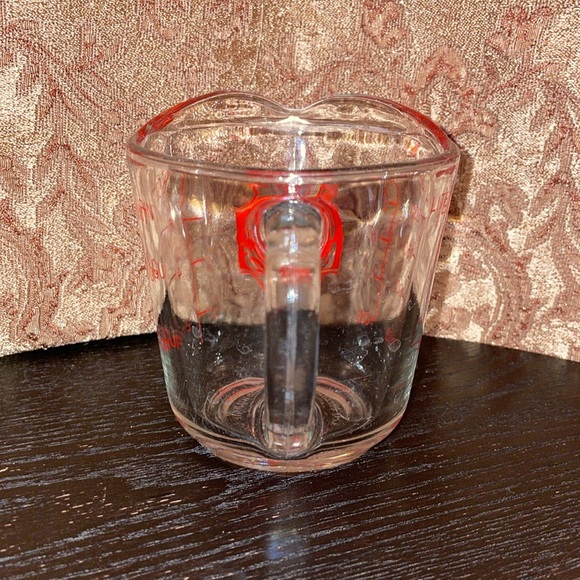 Vintage Anchor Hocking Oven Basics Glass Measuring Cup with Red Markings - Picture 4 of 6
